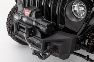 Jeep Wrangler Bumper - Front - Go Rhino - Rockline Winch Ready Stubby - Textured Black - `07-`20